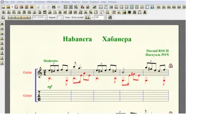HABANERA by Roch for 6-string guitar