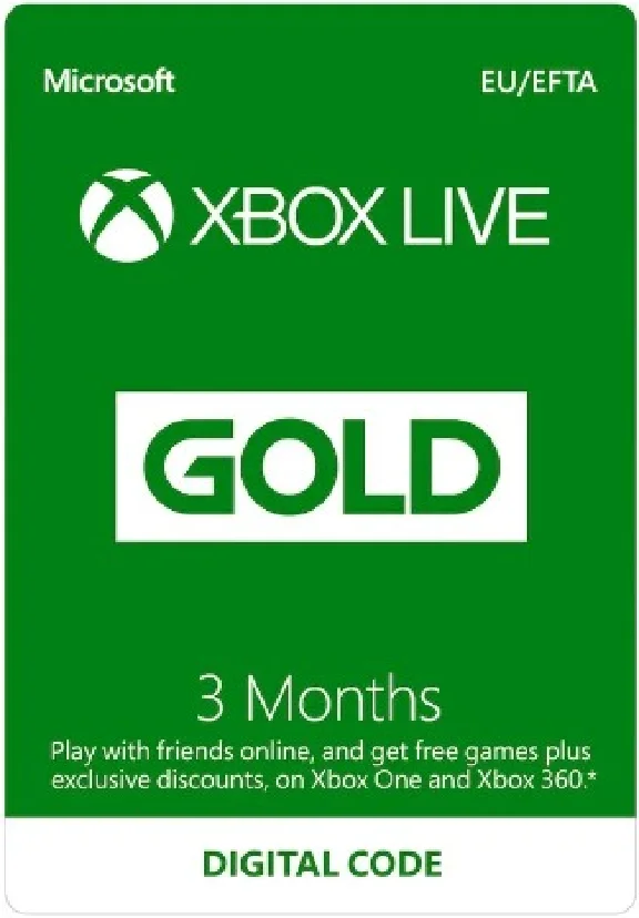 XBOX Live Gold на 3 месяца (Россия + Все страны)