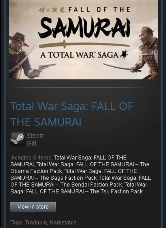 TW Saga: FALL OF THE SAMURAI - Steam Gift / GLOBAL
