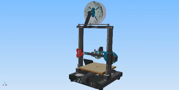 3D model of 3d printer Tronxy XY 2 PRO