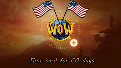 WORLD OF WARCRAFT 60 ДНЕЙ ТАЙМ КАРТА (US) + WOW CLASSIC