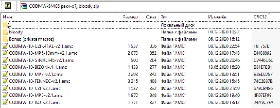 WarZone - Macros pack for SMGS