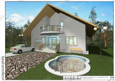 Detached two-storey residential house (cottage) 455 m2