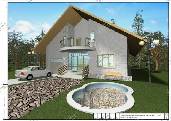 Detached two-storey residential house (cottage) 455 m2