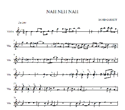 Nah Neh Nah-David Garrett-violin