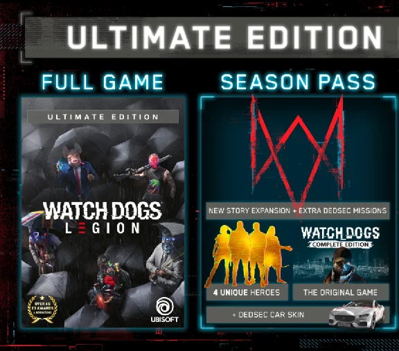 💎Watch Dogs: Legion+AC Valhala Ultimate🔥Offline UPLAY