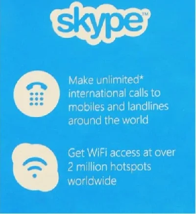 ☎Skype Unlimited World - подписка на 1 месяц
