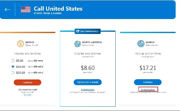 ☎Skype Unlimited World - подписка на 1 месяц
