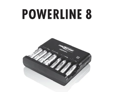 Instructions in Russian for ANSMANN Powerline 8