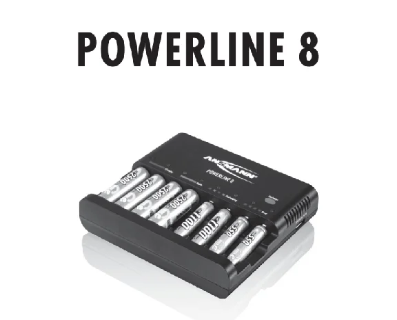 Instructions in Russian for ANSMANN Powerline 8