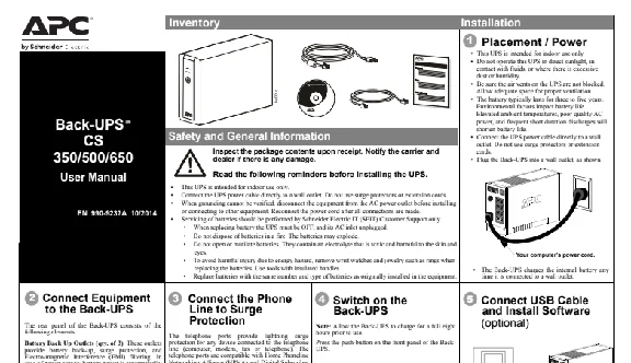 APC Back-UPS BK500EI manual in Russian