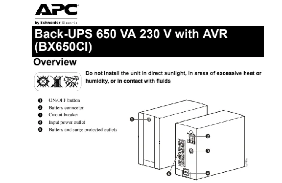 APC Back-UPS BX650CI-RS manual in Russian