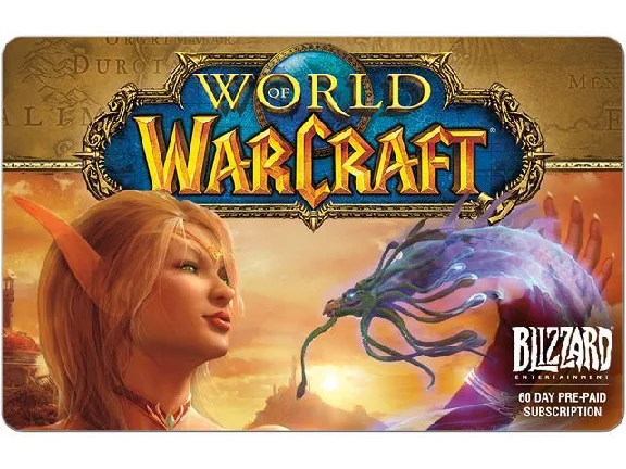 WORLD OF WARCRAFT 60 DAYS TIME CARD (US)