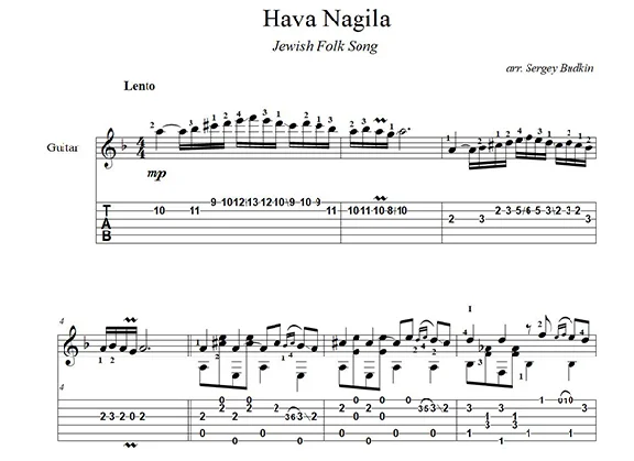 Hava Nagila guitar cover