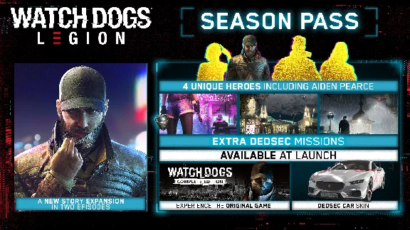 WATCH DOGS: LEGION - SEASON PASS XBOX ONE,SERIES X|S🔑