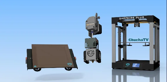 3D model of modernization Twotrees Sapphire Plus V1.1