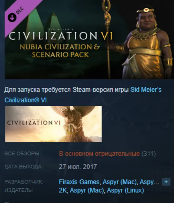 Sid Meiers Civilization VI: Platinum Edition RU/CIS