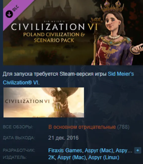 Sid Meiers Civilization VI: Platinum Edition RU/CIS