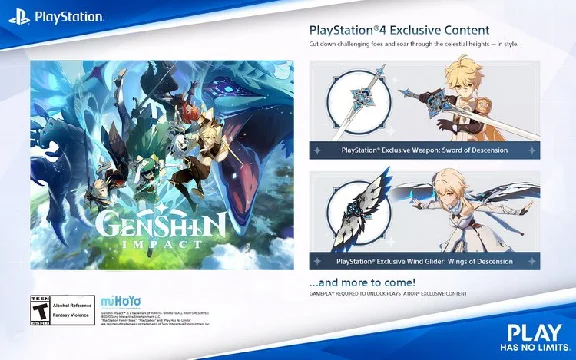⭐Genshin Impact - PlayStation sets ✅DESCENT + ELOY Pack