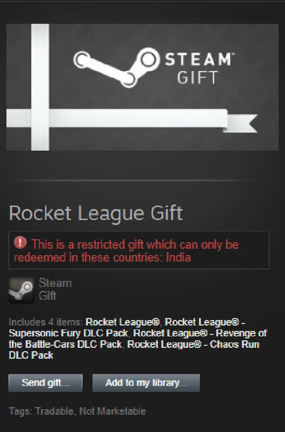 Rocket League GOTY + 3 DLC (Tradeable Steam GIFT INDIA)