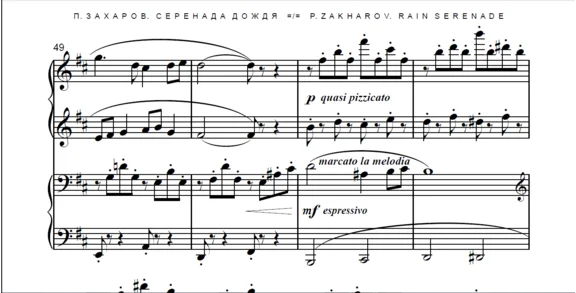 8с37 Серенада дождя, ПАВЕЛ ЗАХАРОВ / ф-но в 4 руки