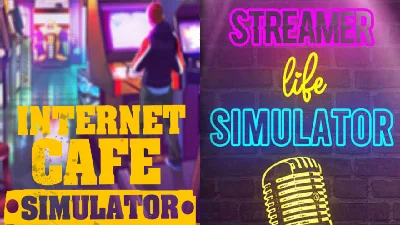 STREAMER LIFE SIMULATOR +INTERNET CAFE SIMULATOR /STEAM