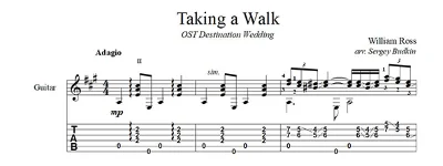 Taking a Walk (из к/ф Как женить холостяка) для гитары
