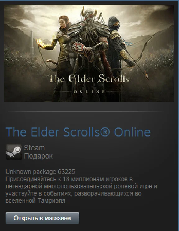 The Elder Scrolls Online (Steam Gift Region Free / ROW)