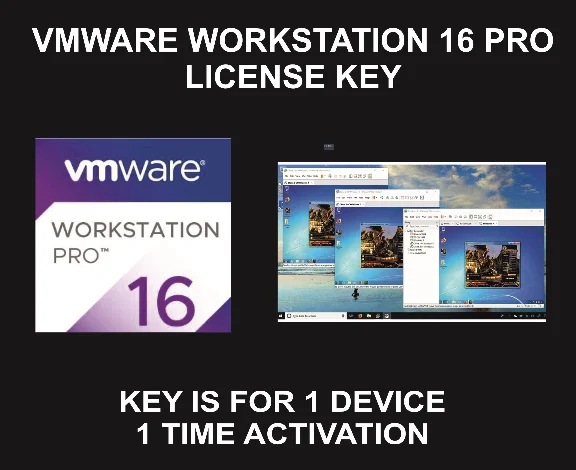 Vmware Workstation 16 Pro, License Key, 1 Device