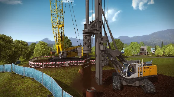 Construction Sim 2015 Liebherr LR 1300 steam DLC no RU