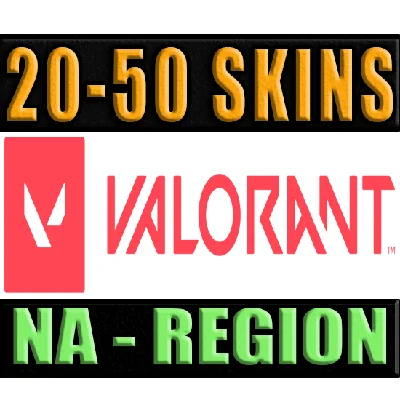 VALORANT | 20 - 50 SKINS | NA - REGION ✅ WARRANTY 🔥
