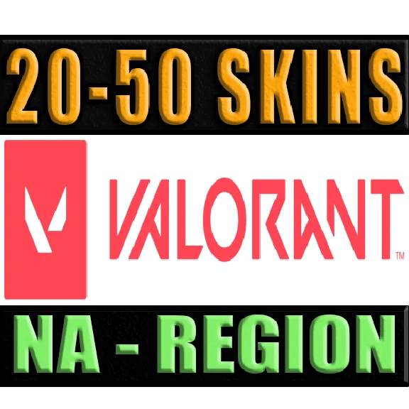 VALORANT | 20 - 50 SKINS | NA - REGION ✅ WARRANTY 🔥