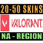 VALORANT | 20 - 50 SKINS | NA - REGION ✅ WARRANTY 🔥