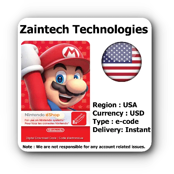 $10 Nintendo eshop US / USA Region - 10 USD