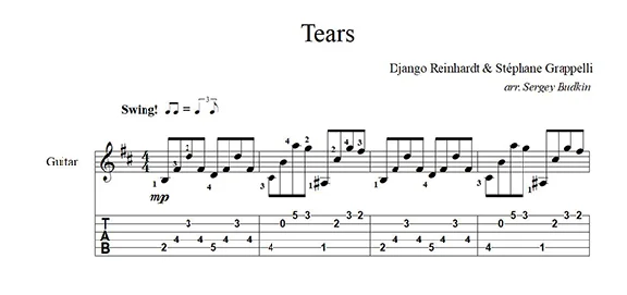 Tears (Django Reinhardt) guitar cover
