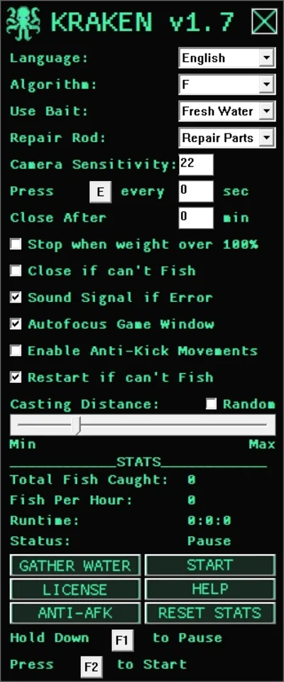 БОТ для рыбалки в New World (KRAKEN) - 30 дней