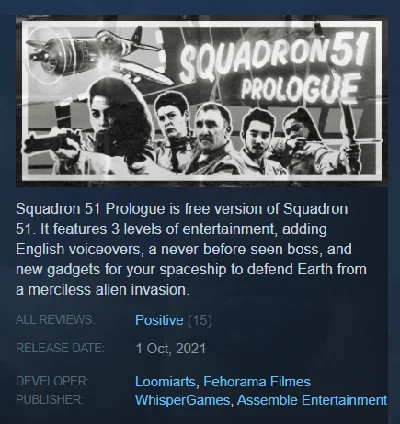 Squadron 51 - Prologue (Steam Key/Region Free/ROW) + 🎁