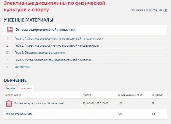 Физическая культура и спорт Э2.Тест Синергия 2021г