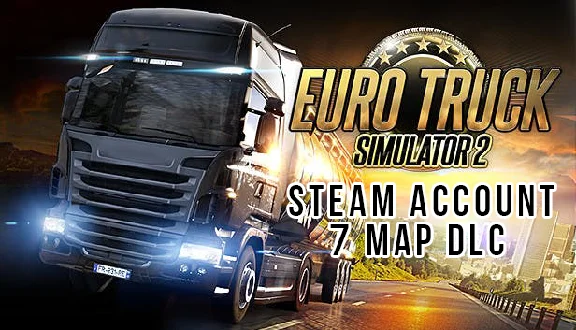 🟩 Euro Truck Simulator 2 [ALL MAP DLC] - Steam Account