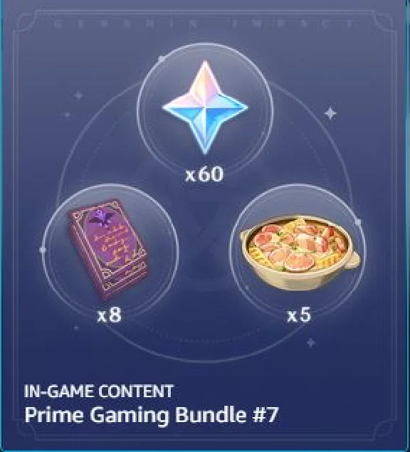 ⭐️Genshin Impact: Code Prime Gaming Bundle #7⭐️