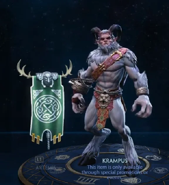 SMITE Krampus Cernunnos Skin key PC/Xbox/PS4 🔑