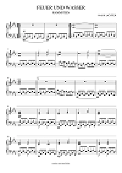 Rammstein - Feuer Und Wasser (sheet music)
