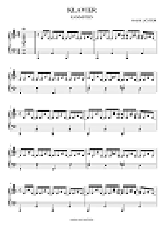 Rammstein - Klavier (sheet music)