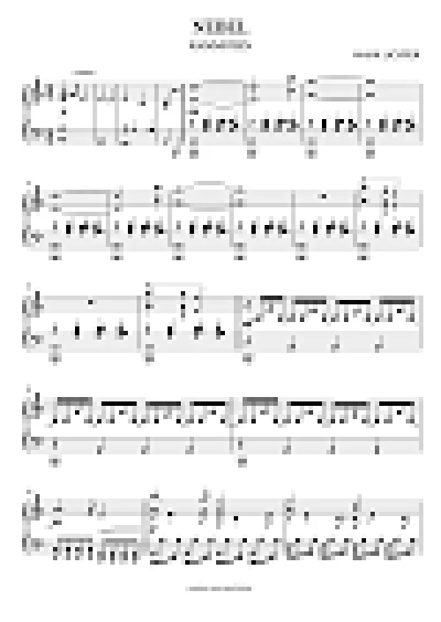 Rammstein - Nebel (sheet music)