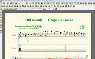 OLD MELODY by Yot for 7-string guitar