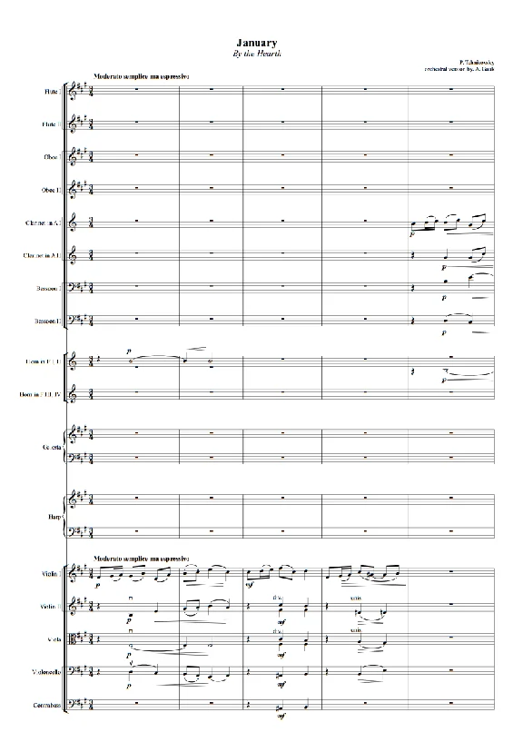 P. Tchaikovsky - January from the "Seasons"