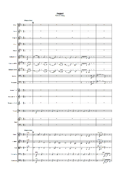 Tchaikovsky P. - August from the "Seasons"