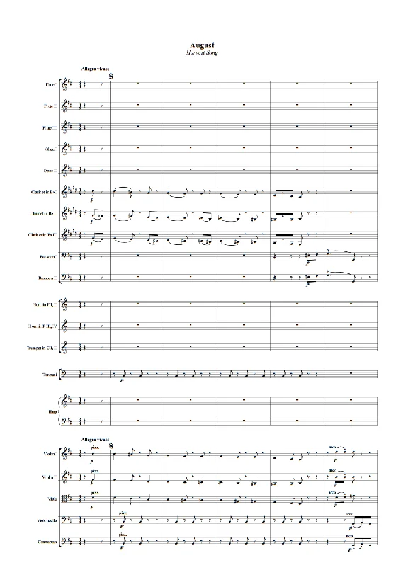 Tchaikovsky P. - August from the "Seasons"