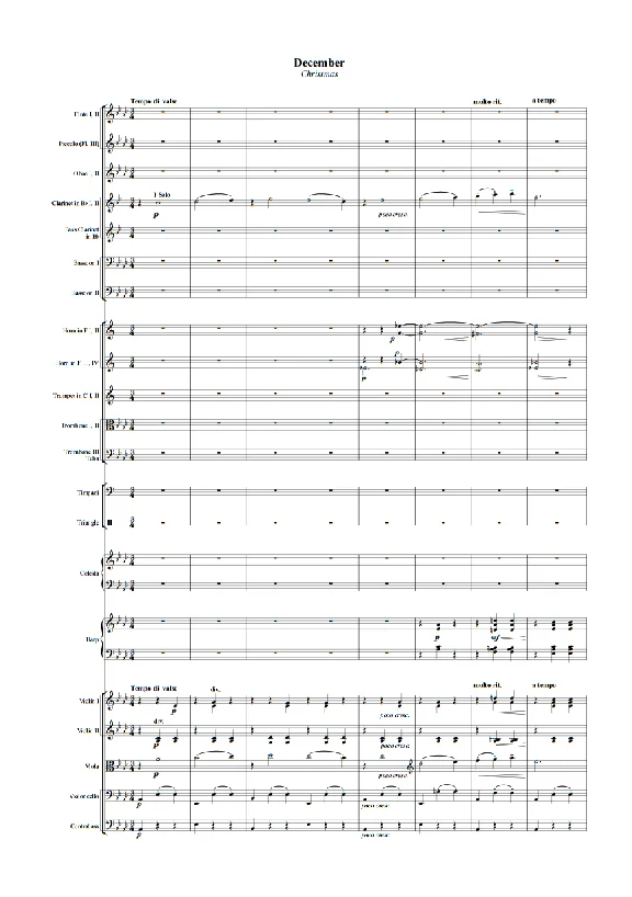 P. Tchaikovsky - December from the "Seasons"