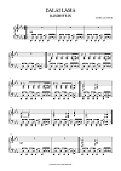 Rammstein - Dalai Lama (sheet music)